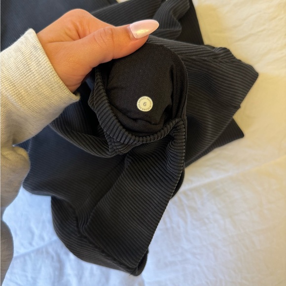 Lululemon Brushed Softstreme Ribbed Zip Flare Pant - Picture 4 of 7